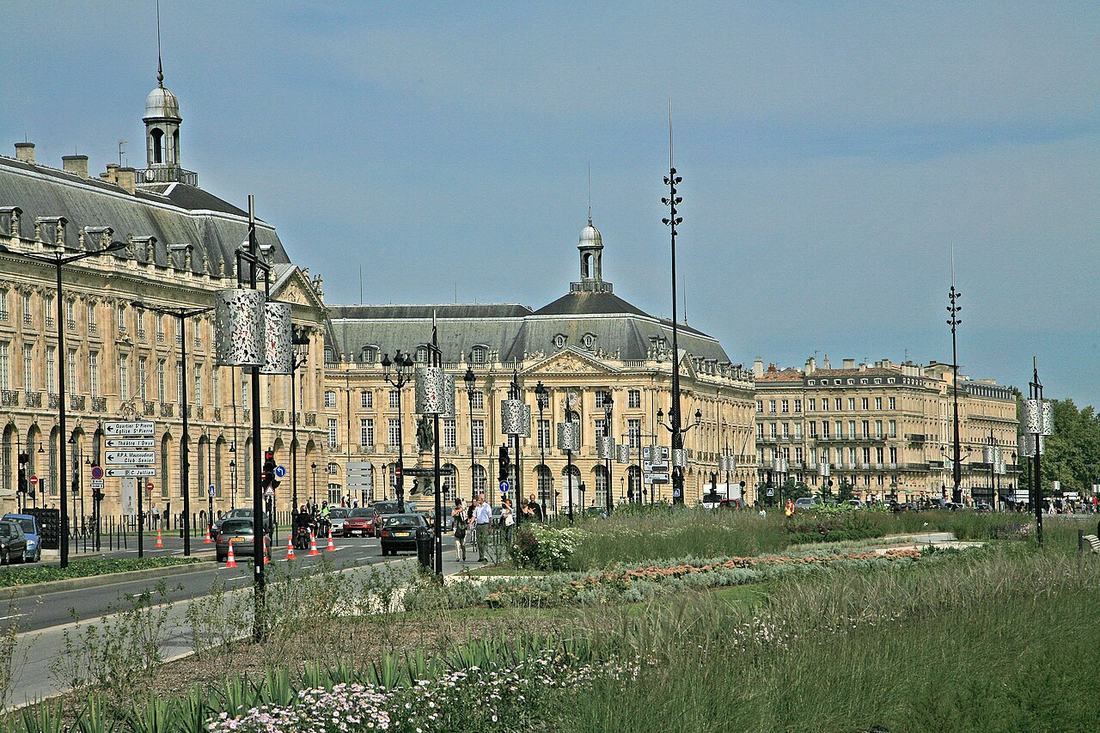 La place de la Bourse, à Bordeaux