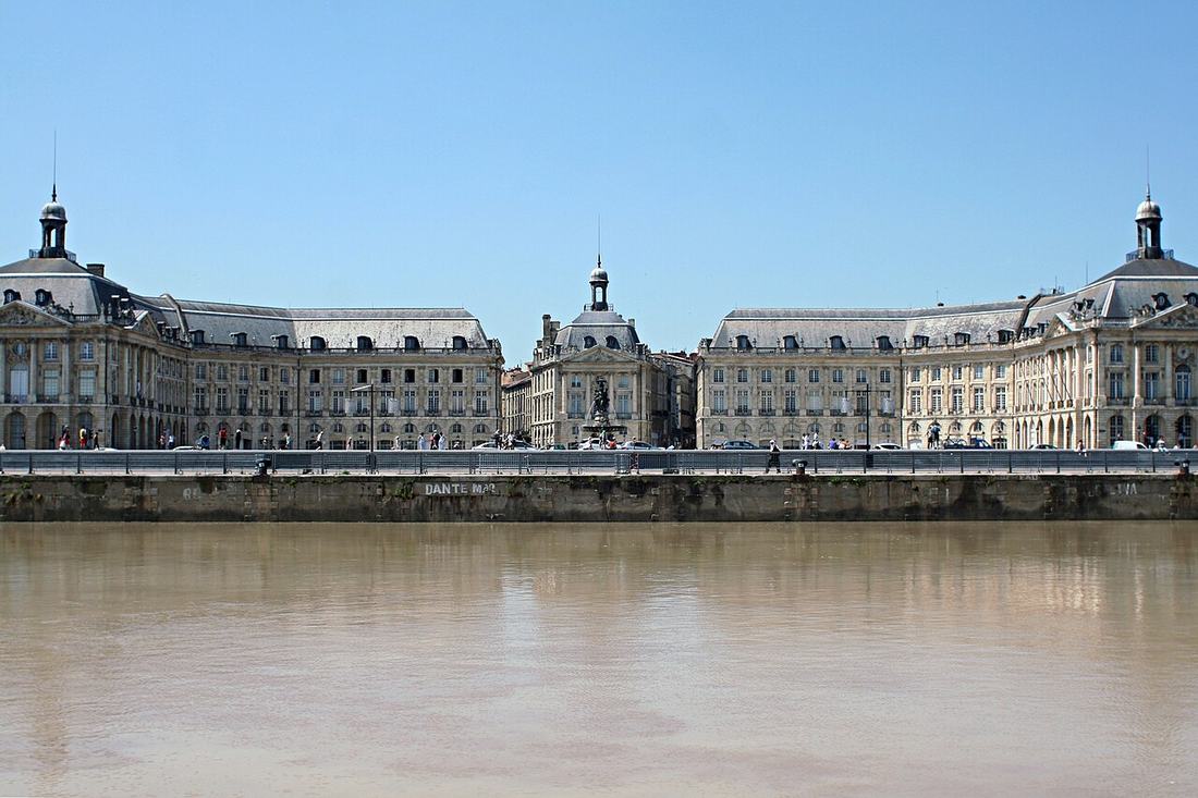 La place de la Bourse, à Bordeaux