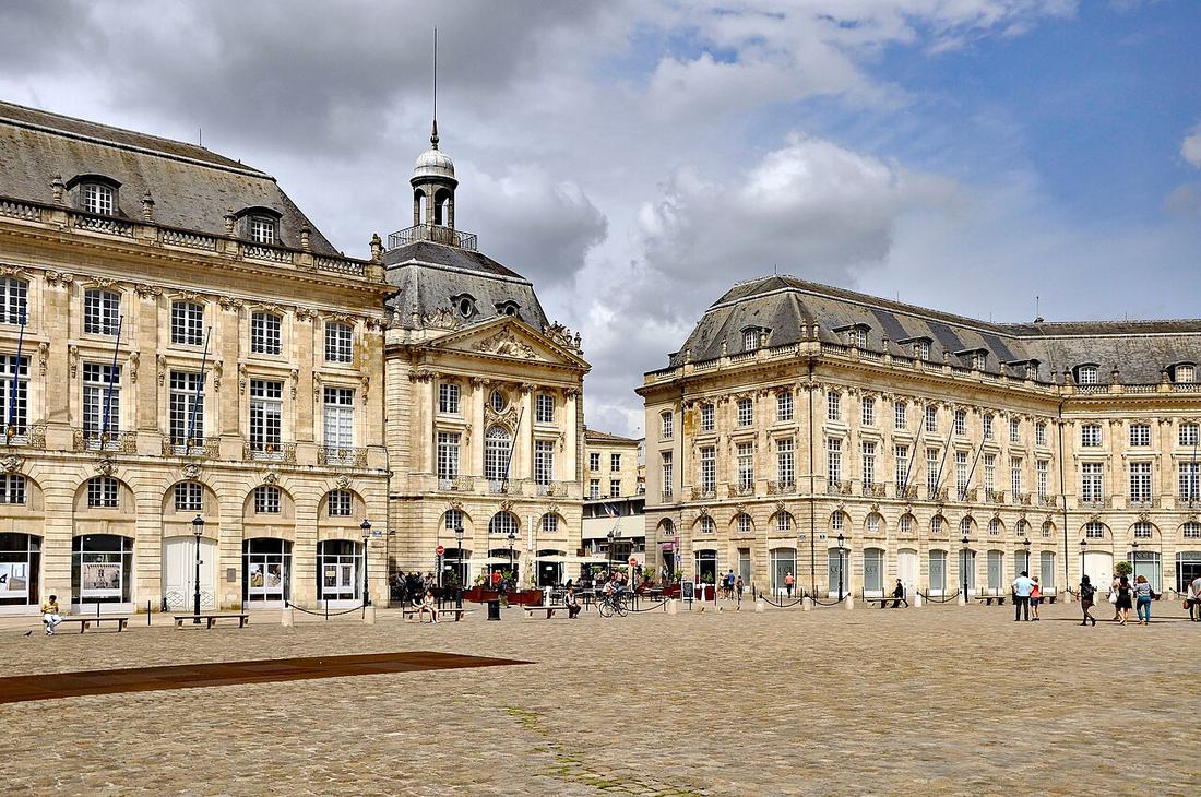 La place de la Bourse, à Bordeaux
